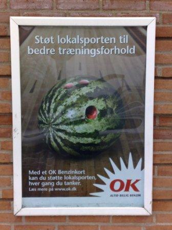 OK reklame for støtte til bowlingsporten
